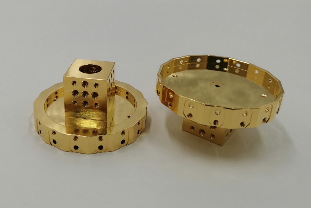 cobre pieza mecanizada CNC